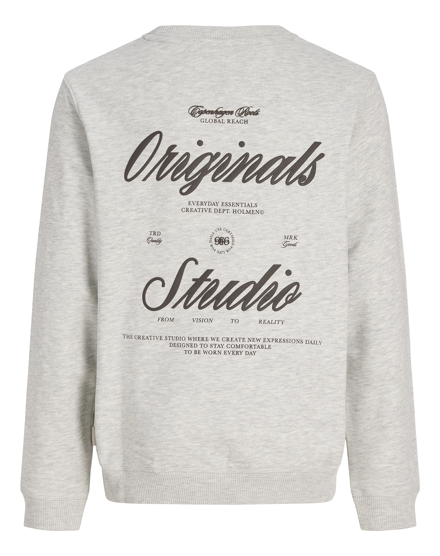 Jack & Jones Junior - JORNorrebro Typo Back Sweatshirt - White Melange